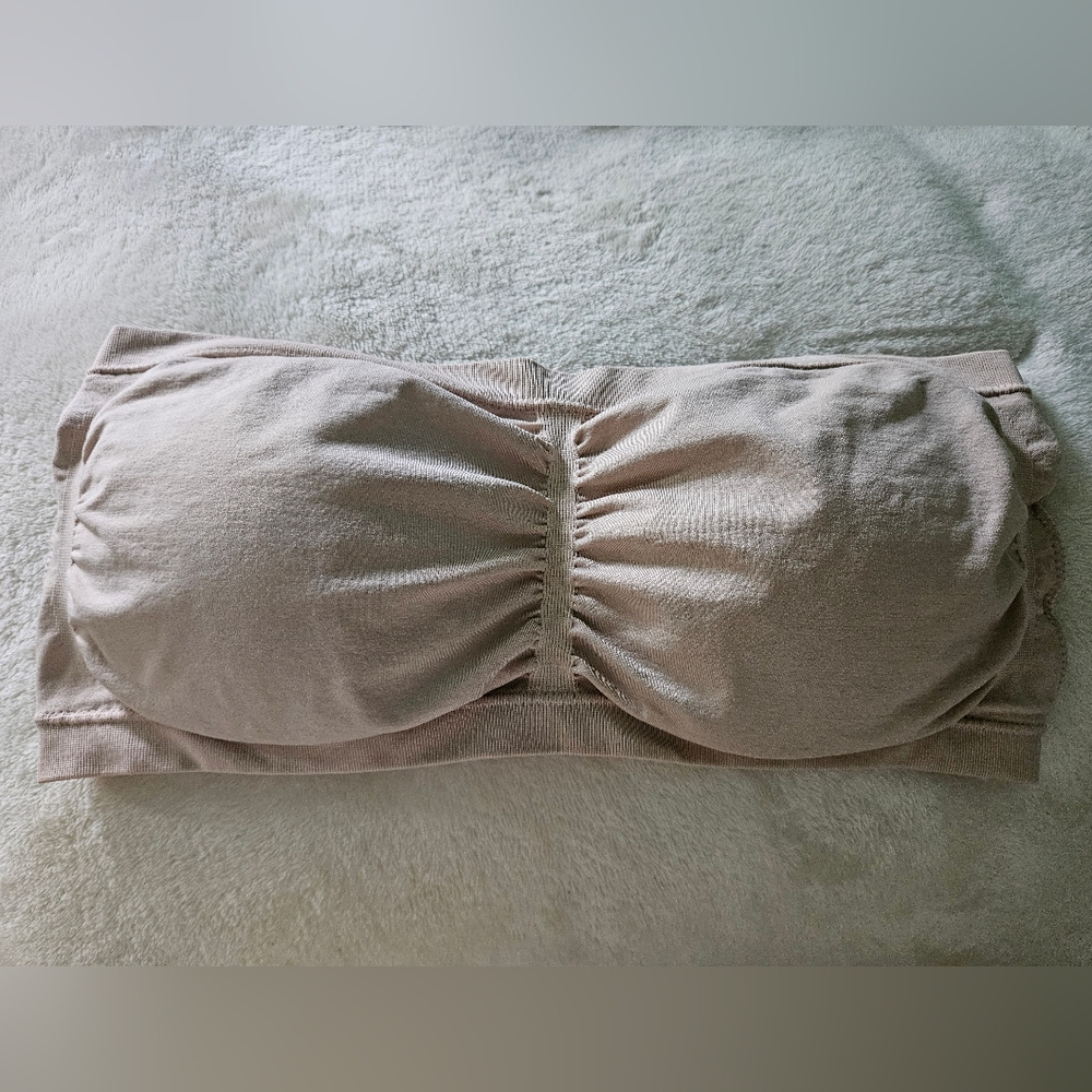 Voglo Beige Strapless Bandeau Bra 2X